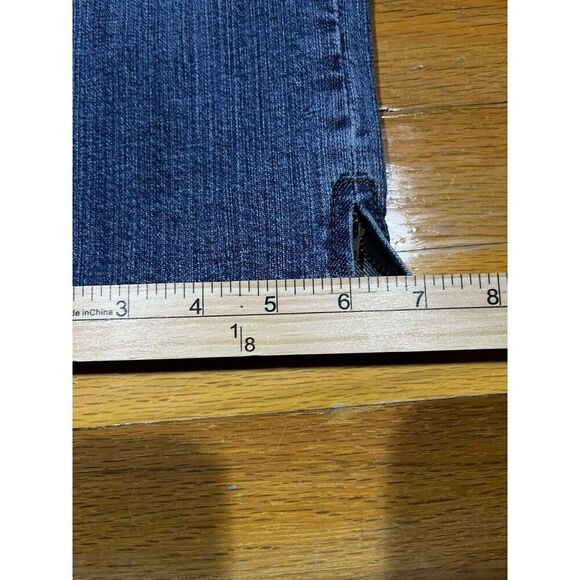 Boston Proper Jeans Womens Size 4 Blue Low Rise Straight Capri Denim Cottagecore - Picture 7 of 7